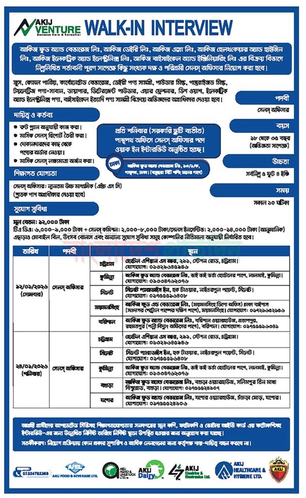 Akij Group Job Circular 2026।Bangladesh Top Company Jobs 2026
