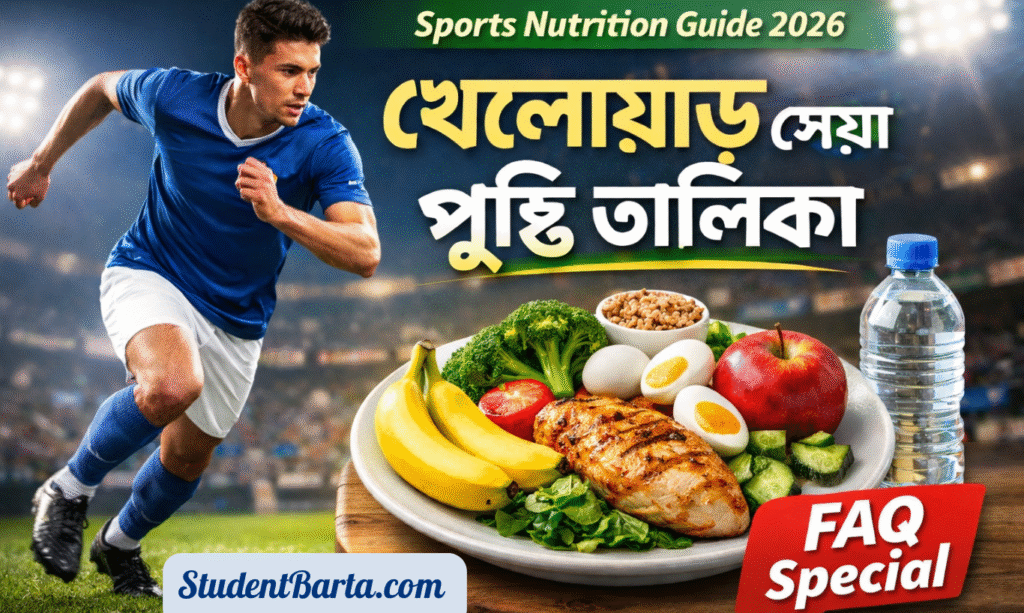 খেলোয়াড় সেরা পুষ্টি তালিকা: ফল, প্রোটিন, শাকসবজি ও পানি সহ ব্যালান্সড খাবার