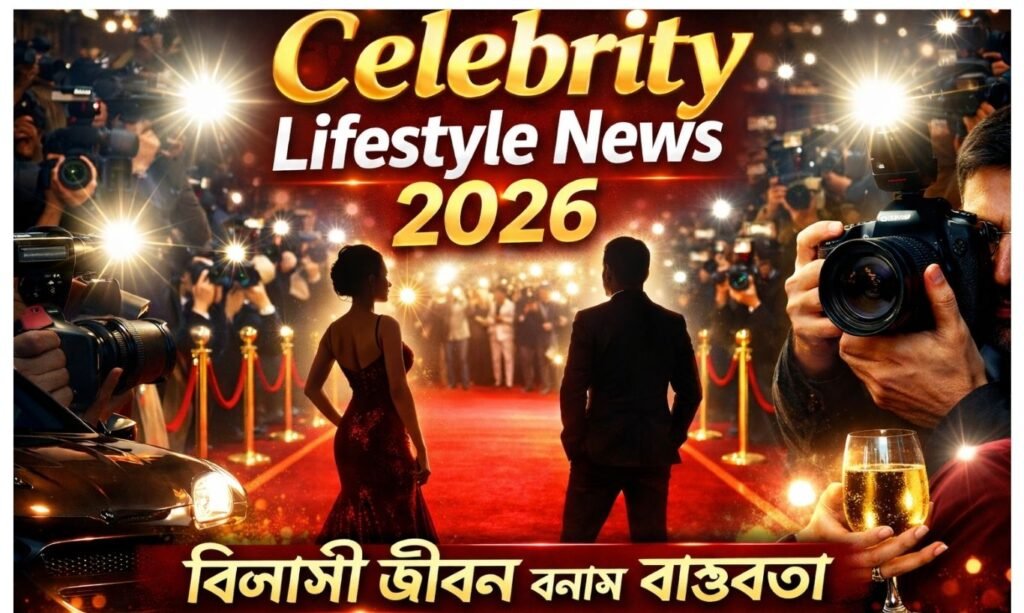 Celebrity Lifestyle News showing glamorous lifestyle of celebrities with luxury cars, homes and travel