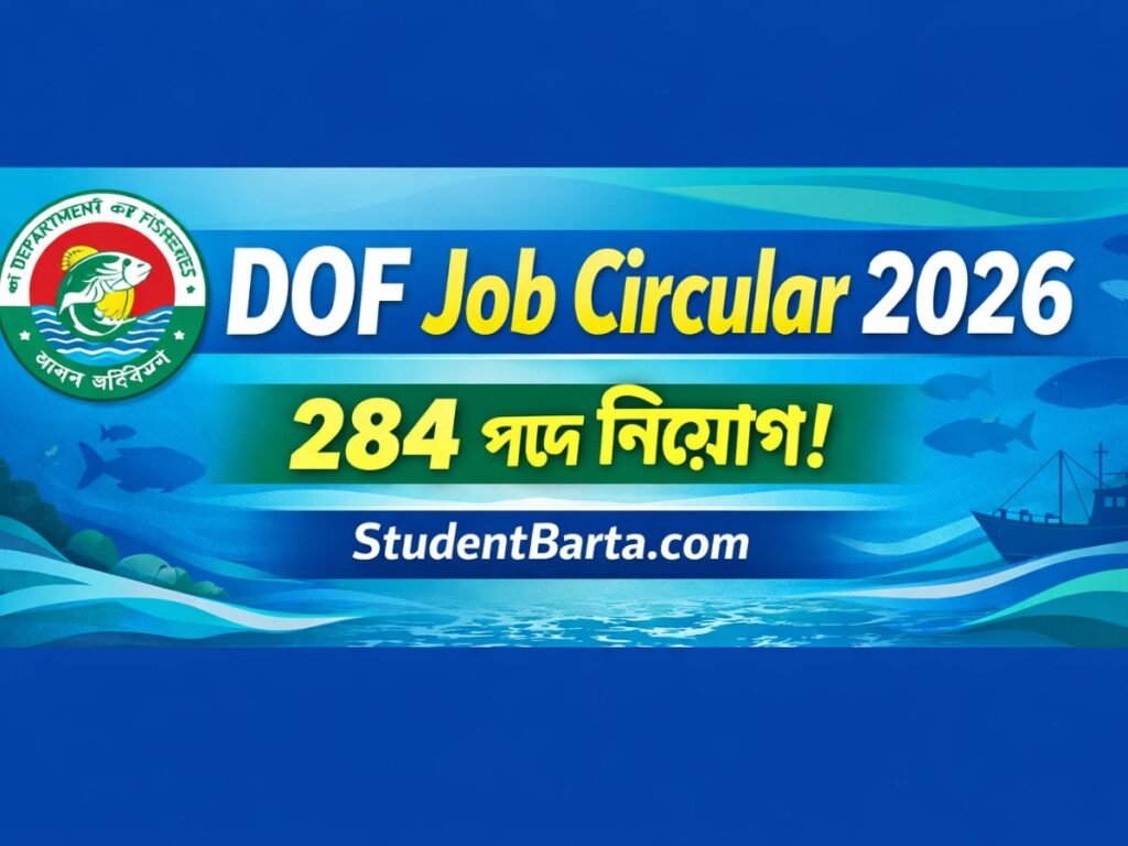 DOF Job Circular 2026 অফিসিয়াল ব্যানার – মৎস্য অধিদপ্তর ২৮৪ পদে নিয়োগ ২০২৬