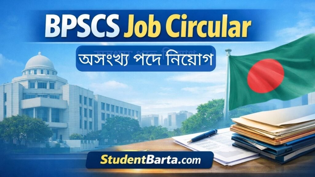 BPSCS Govt Jobs 2026 job circular Bangladesh Public Service Commission Secretariat recruitment notice